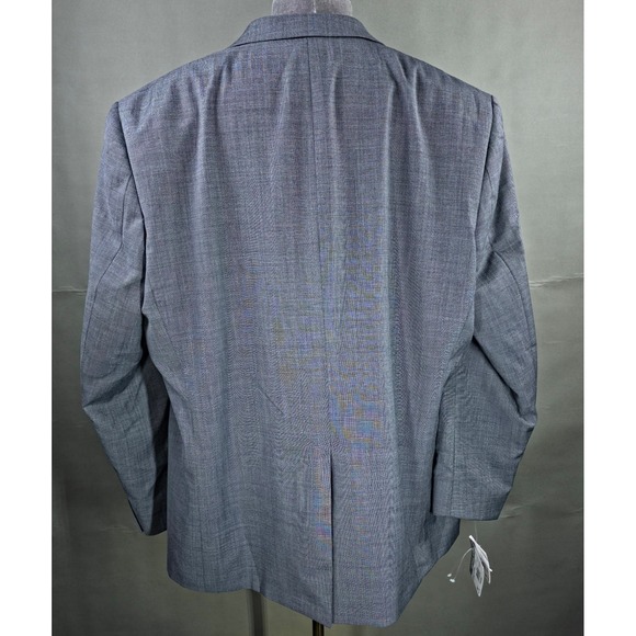 Michael Kors 2 Piece Suit Men 50L Gray Pants 44x32 Wool Blend Quiet Luxury *FLAW - Picture 4 of 16